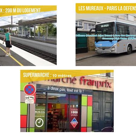 La Teranga - Wifi - Coeur De Ville - Gare Les Mureaux Bagian luar foto